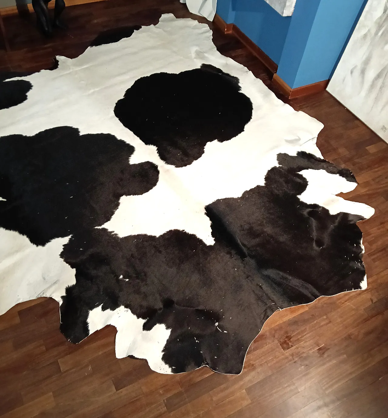 Vachetta leather carpet, 70s 6