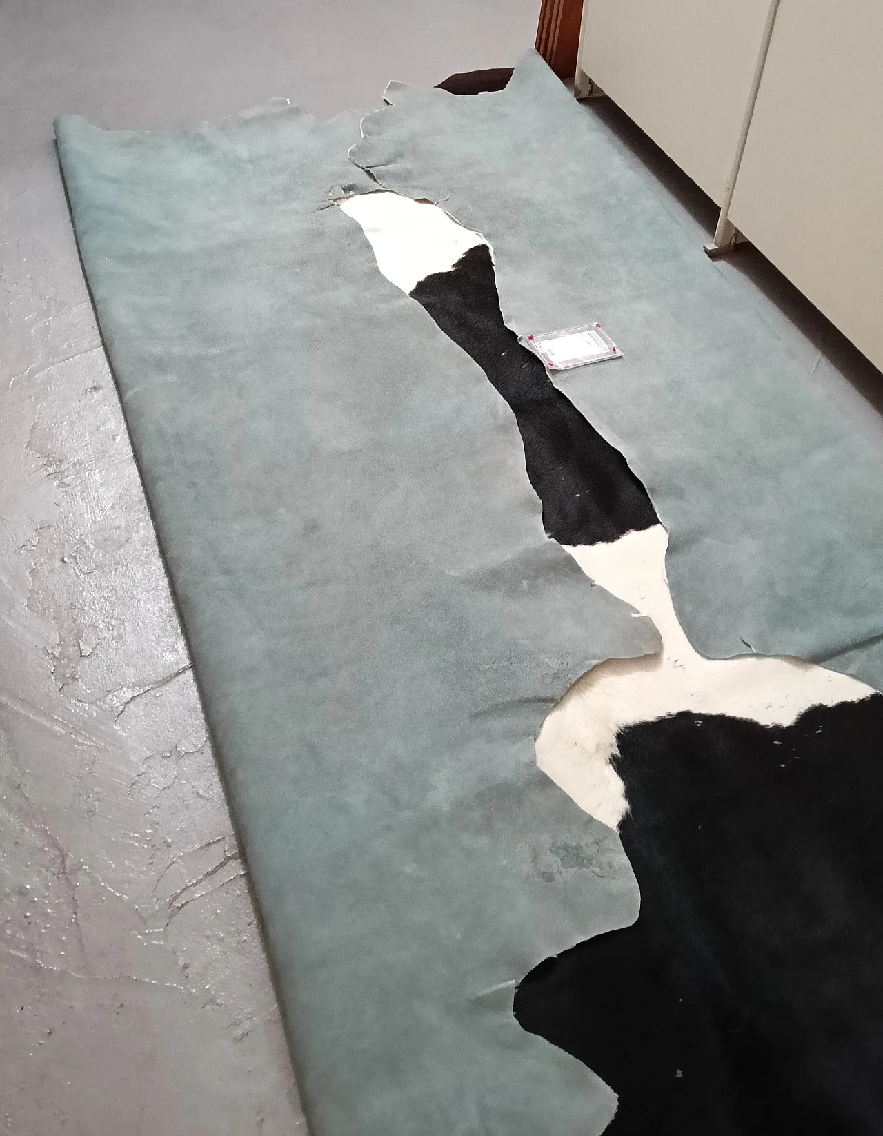 Vachetta leather carpet, 70s 15