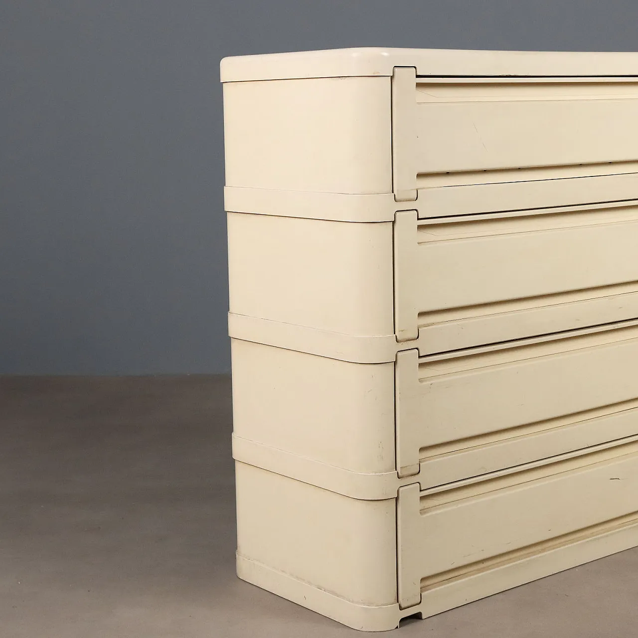 Plastic sectional furniture with five drawers, 20th century 5
