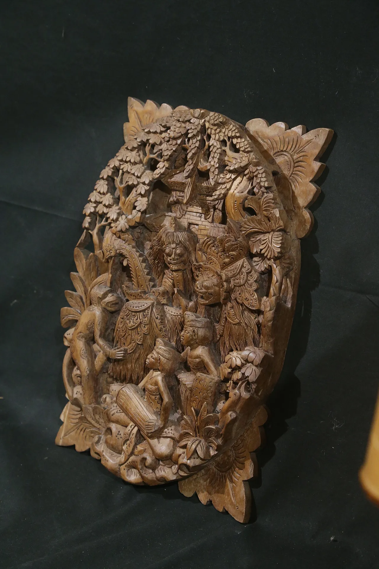 Bassorilievo balinese danza barong rangda gamelan, anni '50 4