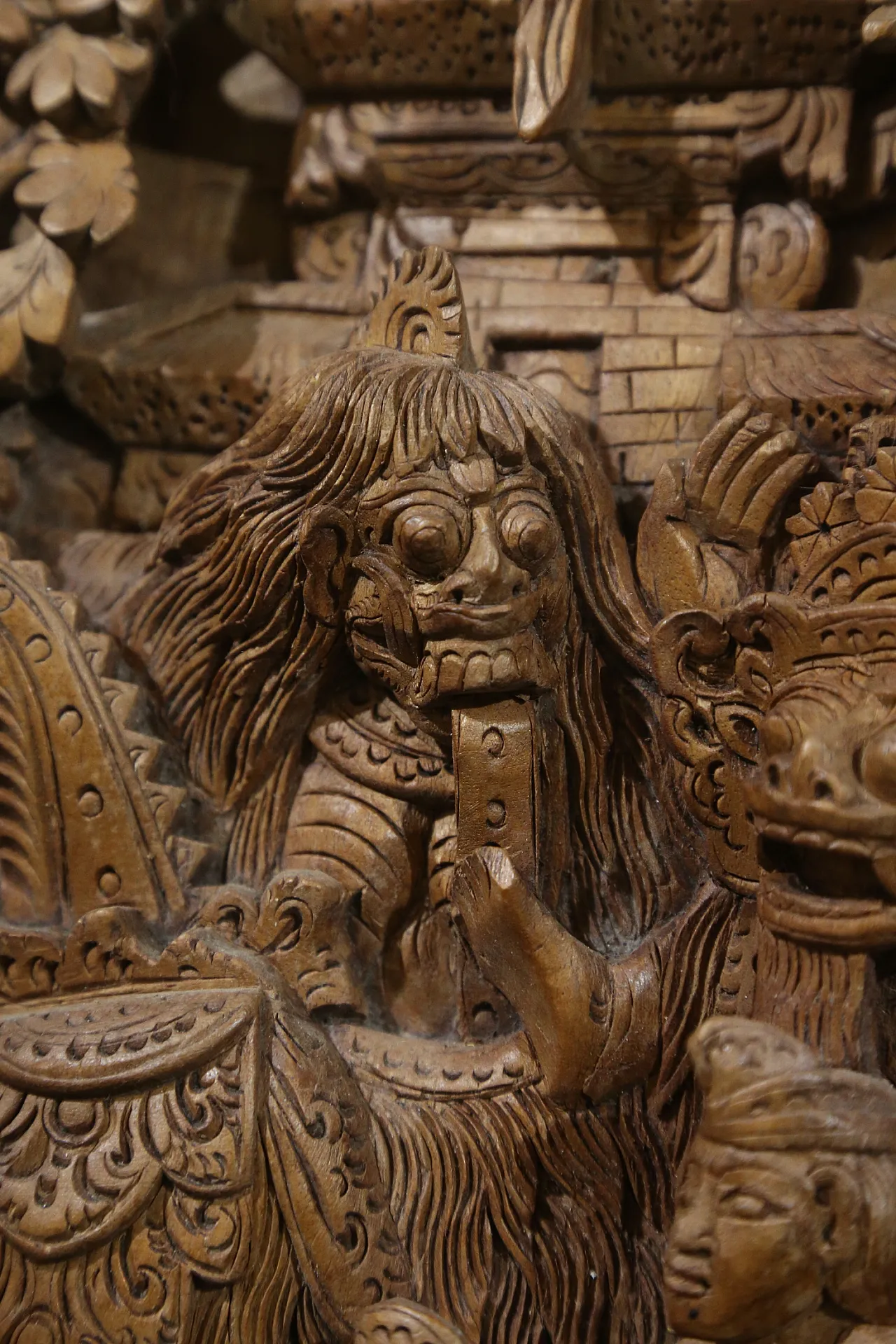 Bassorilievo balinese danza barong rangda gamelan, anni '50 8