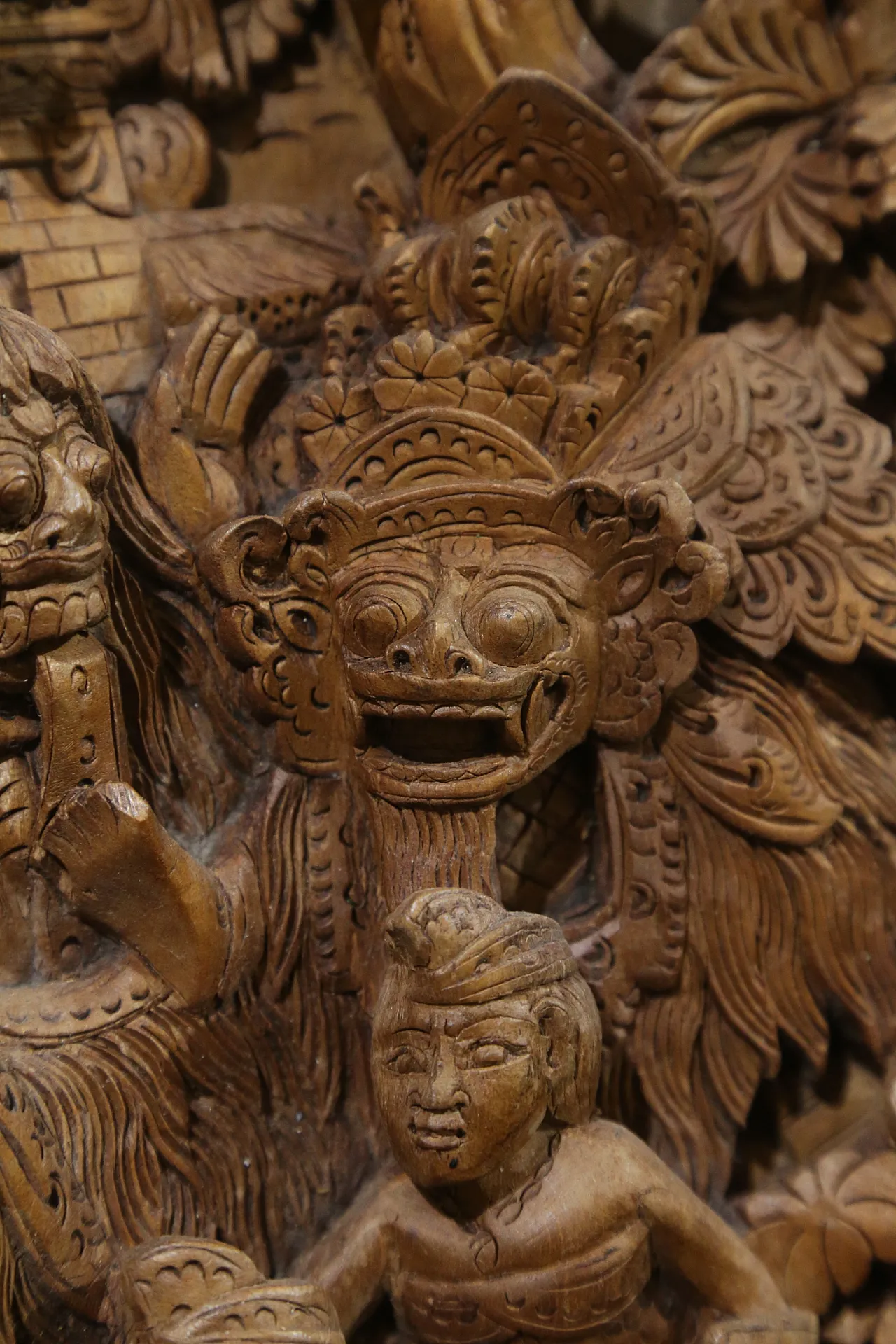 Bassorilievo balinese danza barong rangda gamelan, anni '50 9