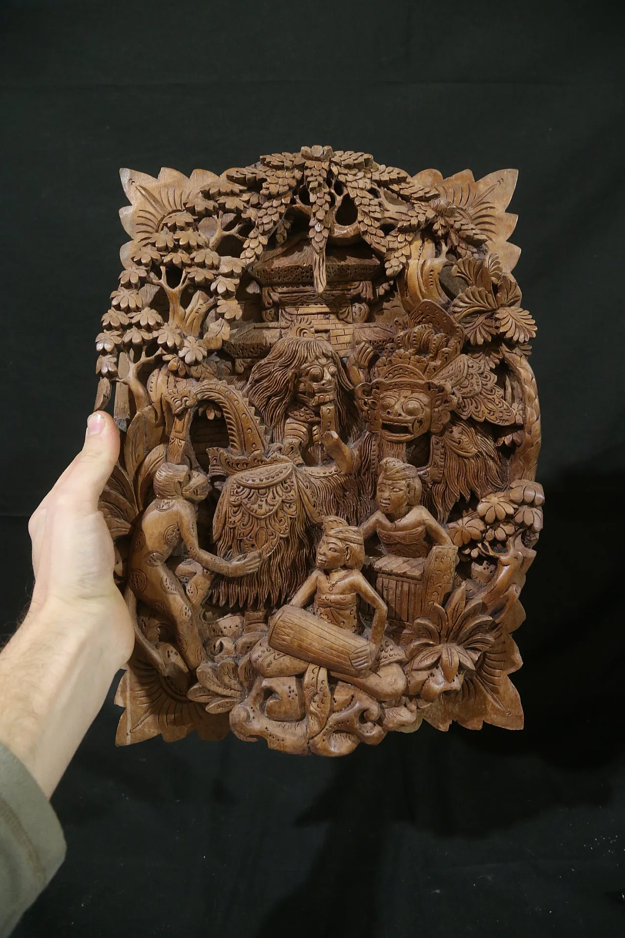 Bassorilievo balinese danza barong rangda gamelan, anni '50 18