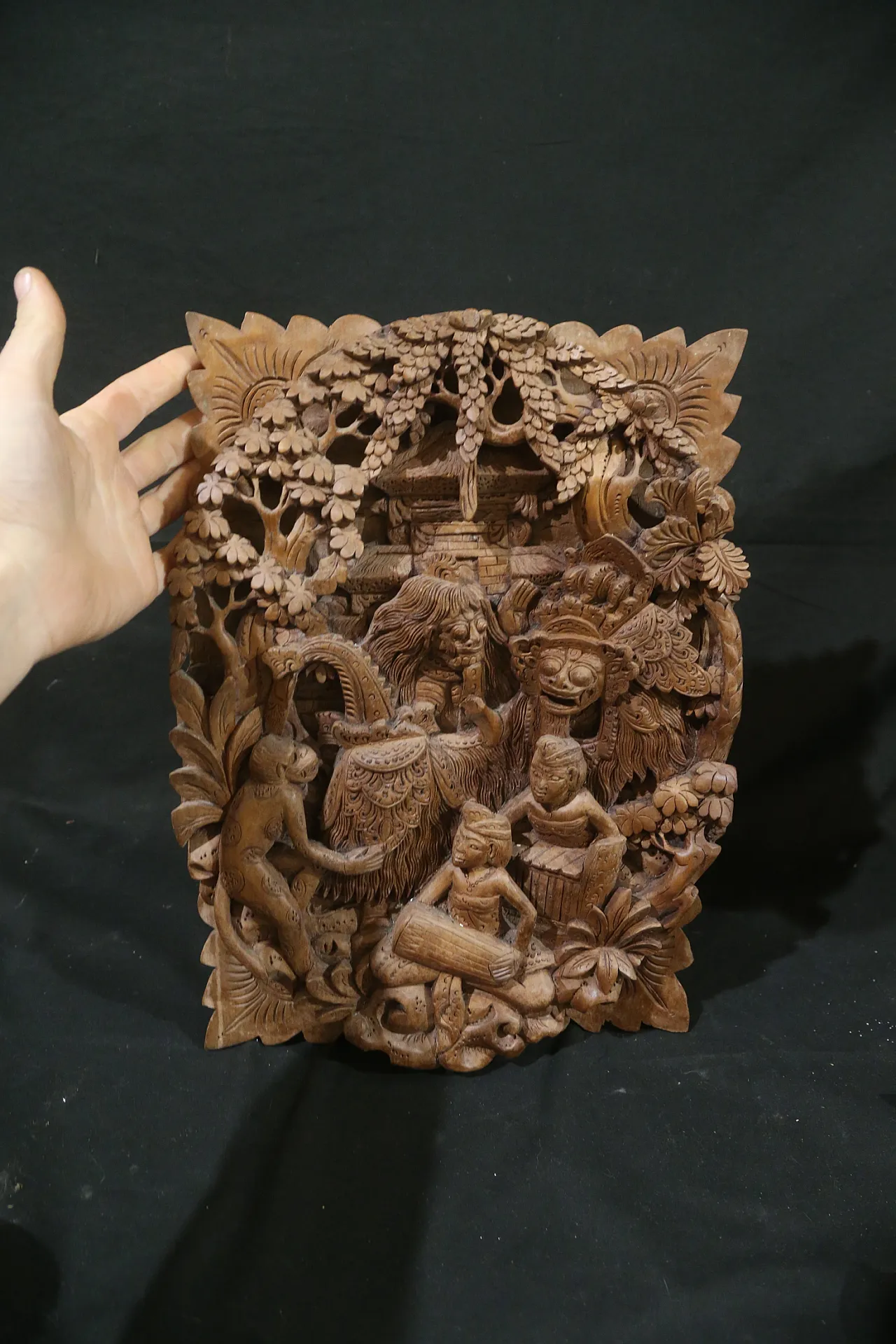 Bassorilievo balinese danza barong rangda gamelan, anni '50 19