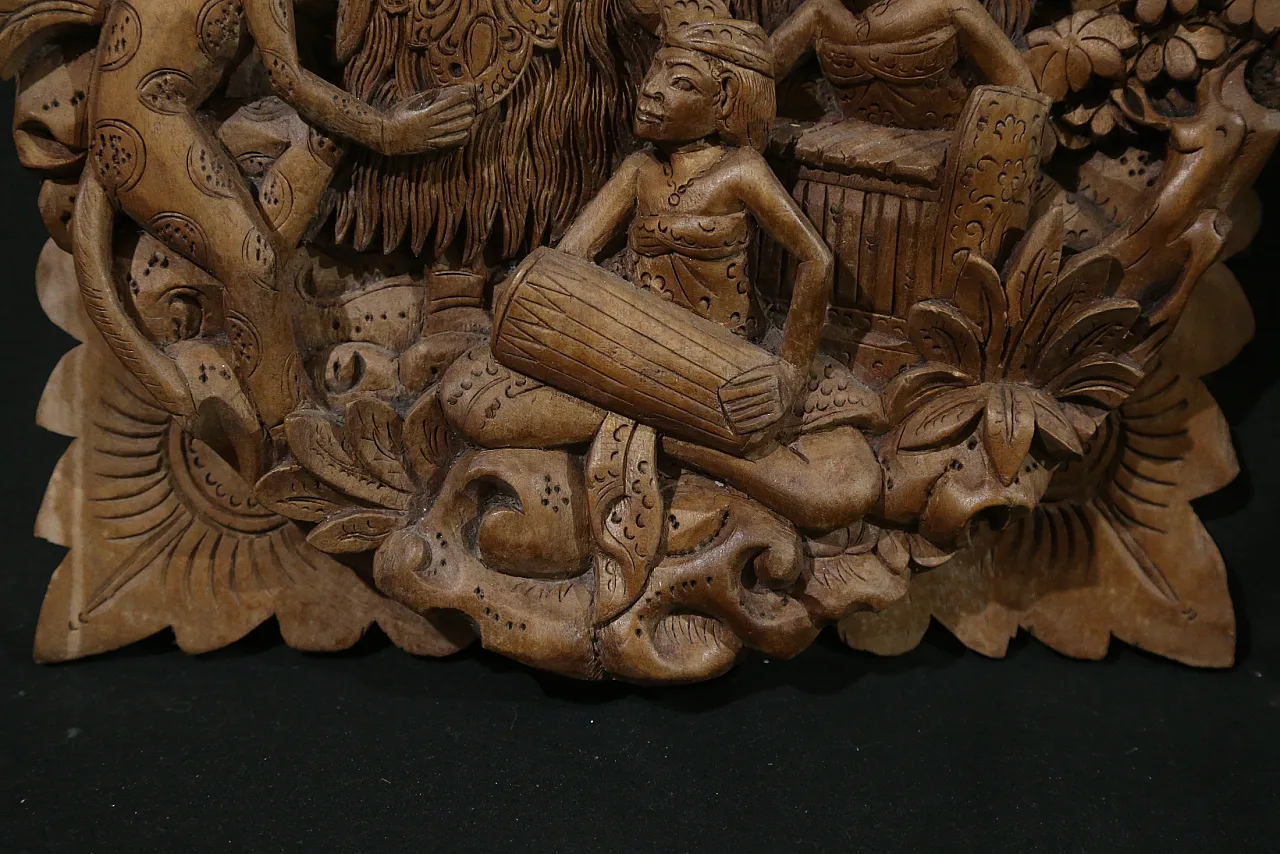 Bassorilievo balinese danza barong rangda gamelan, anni '50 22