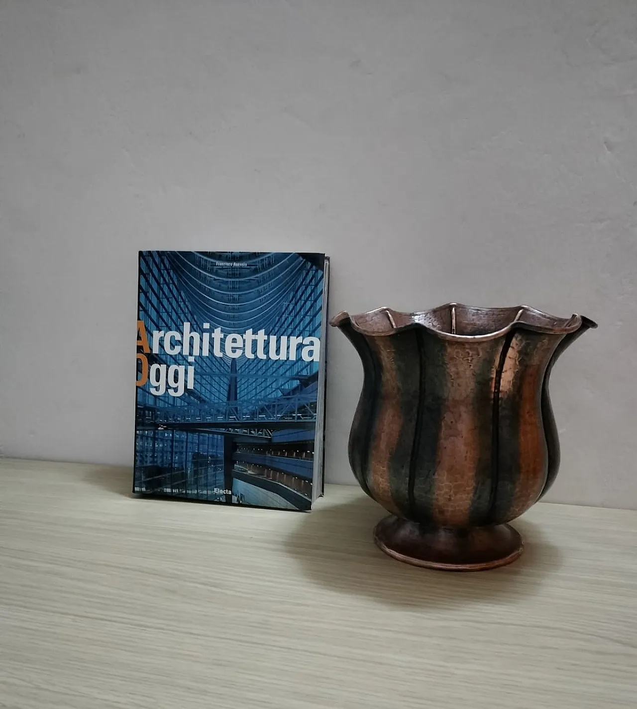 Vaso in rame di Egidio Casagrande, anni '50 3