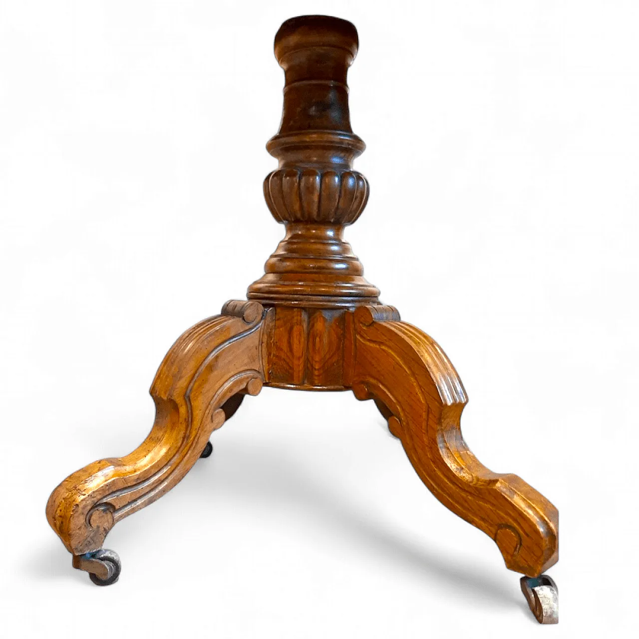 Louis Philippe table in walnut veneer, 19th century 12