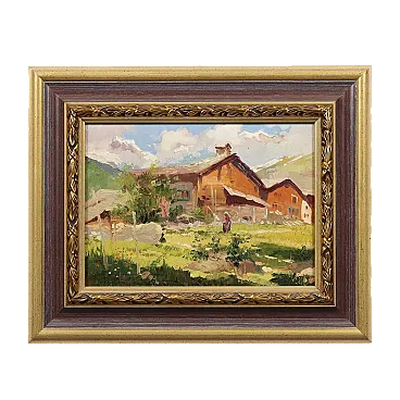 Giuseppe Gheduzzi, oil on panel, 20th century