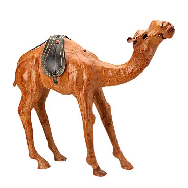 Sculpture depicting a leather-covered dromedary, 20th century