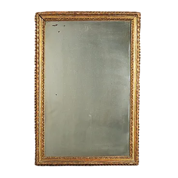 Carved and gilded fir mirror, late 18th century
