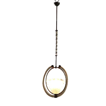 Murano glass chandelier with brass frame, 20th century