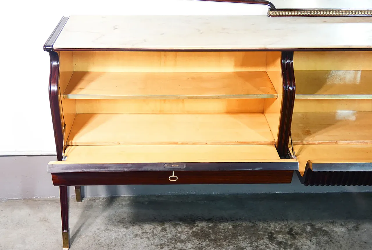 Enfilade buffet with mirror by Osvaldo Borsani, 1950s 12