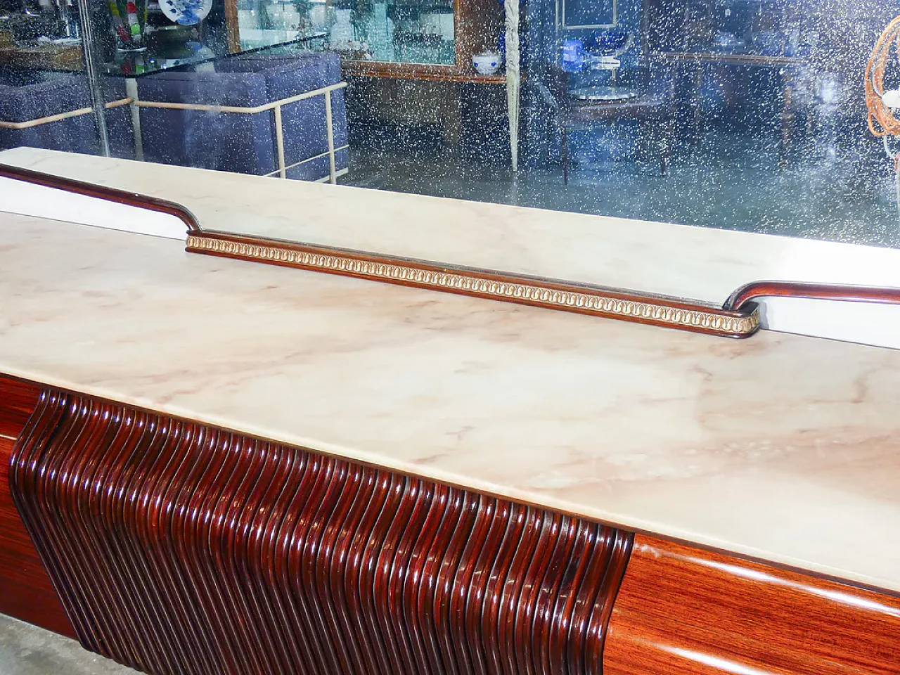 Enfilade buffet with mirror by Osvaldo Borsani, 1950s 13