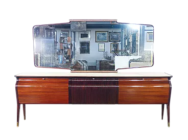 Enfilade buffet with mirror by Osvaldo Borsani, 1950s