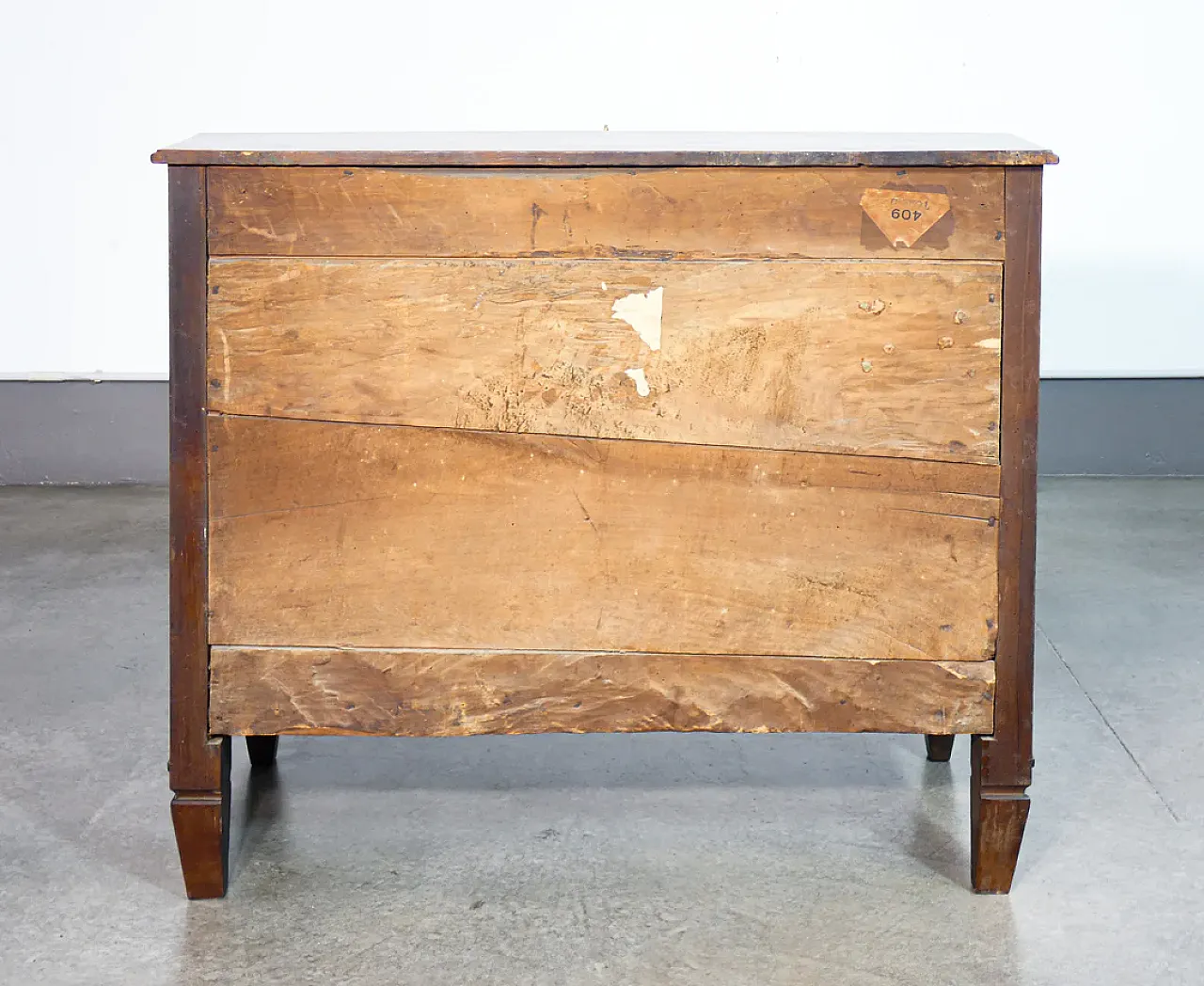 Ribalta secretaire Louis XVI in solid inlaid walnut, 19th century 8