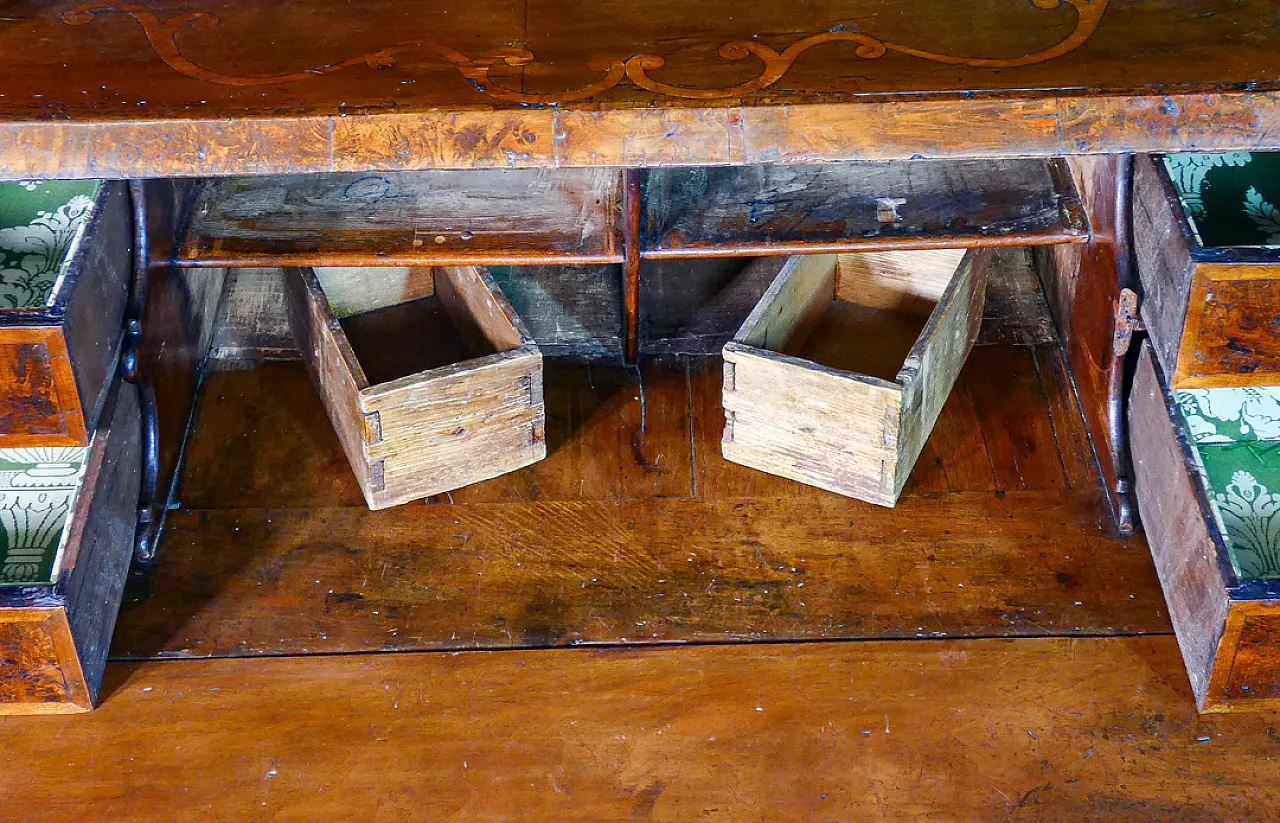 Trumeau secretaire Louis XV in walnut, 18th century 7