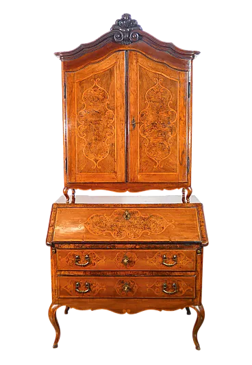 Trumeau secretaire Luigi XV in noce, '700