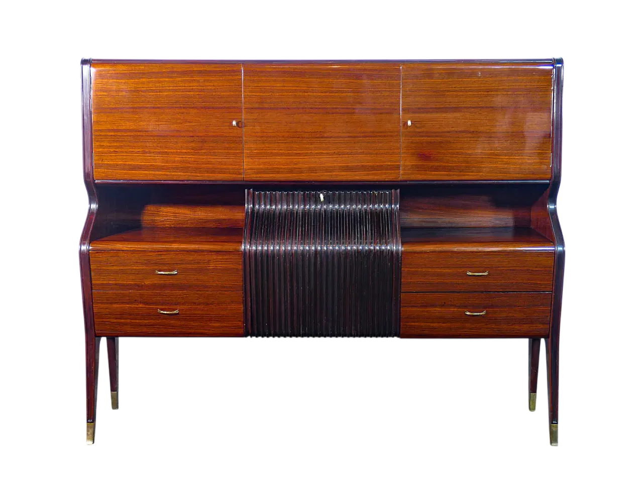 Osvaldo Borsani sideboard in veneered wood, 1950s 11