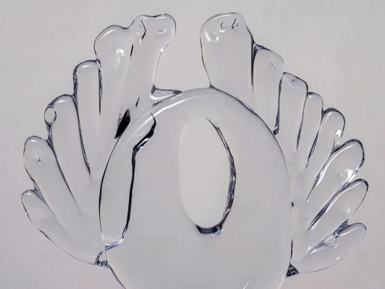 Mid-Century sculptural glass piece, 1970s 3