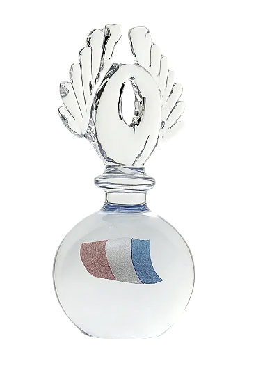 Pezzo scultoreo in vetro, anni '70