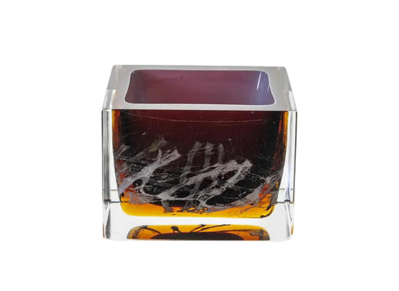 Piccolo vaso con vetro fuso, Pavel Hlava, anni '70 6