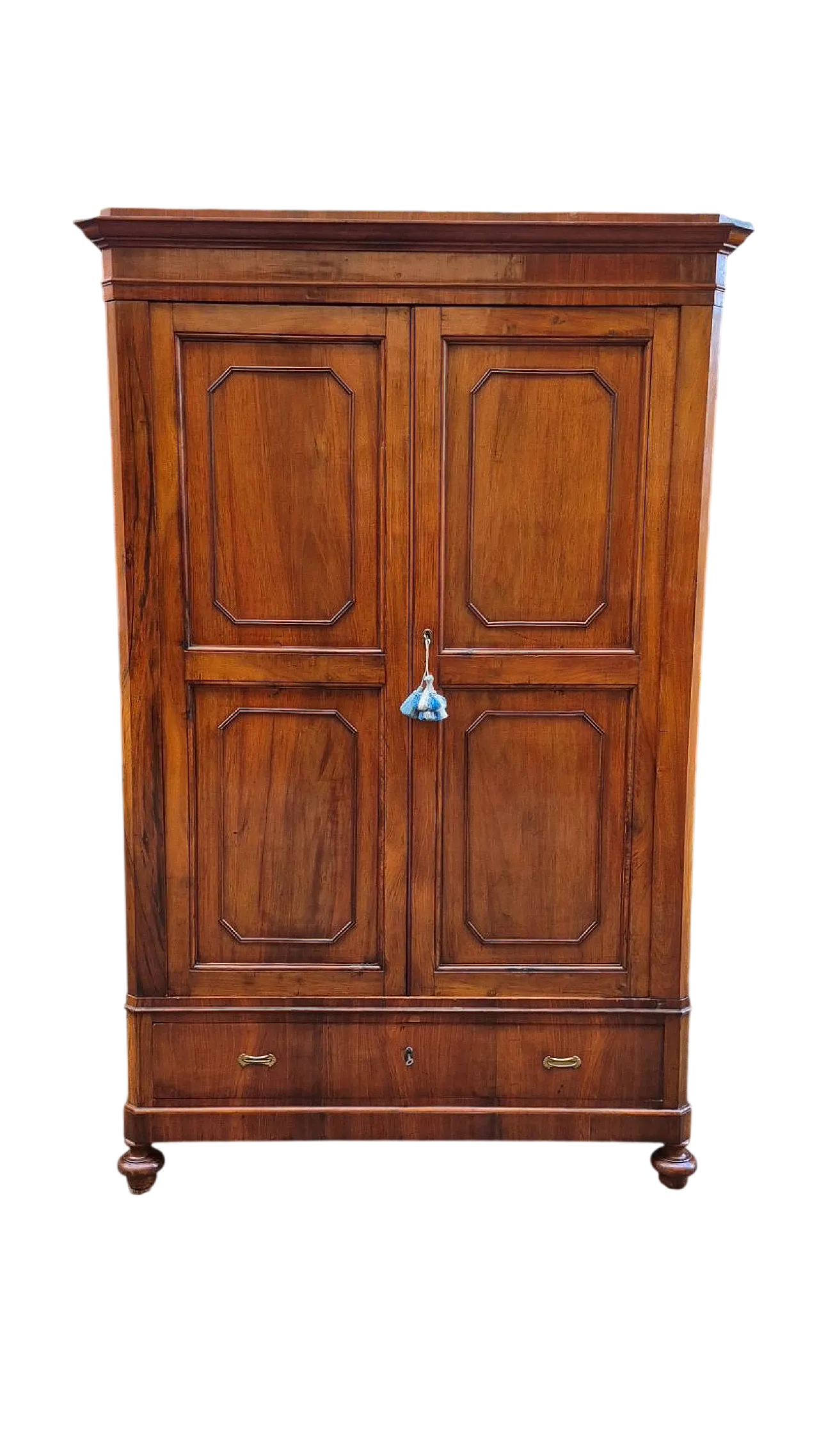 Armadio emiliano lastronato in noce, '800 7