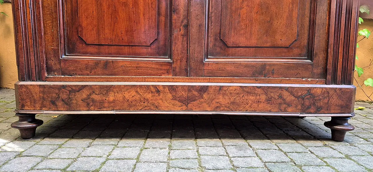 Armadio credenza pannellato in noce e radica, '800 3