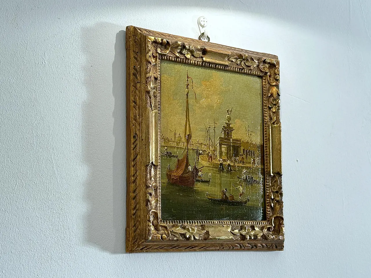 Gran canale di Venezia di Giuseppe Ponga, olio su tela, '800 2