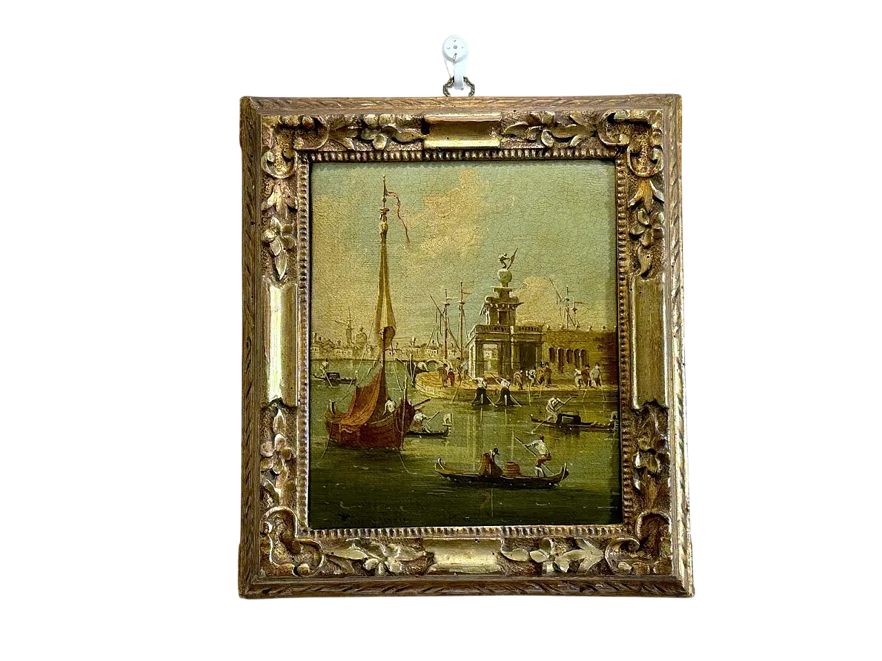 Gran canale di Venezia di Giuseppe Ponga, olio su tela, '800 7