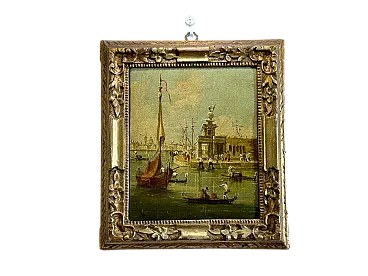 Gran canale di Venezia di Giuseppe Ponga, olio su tela, '800