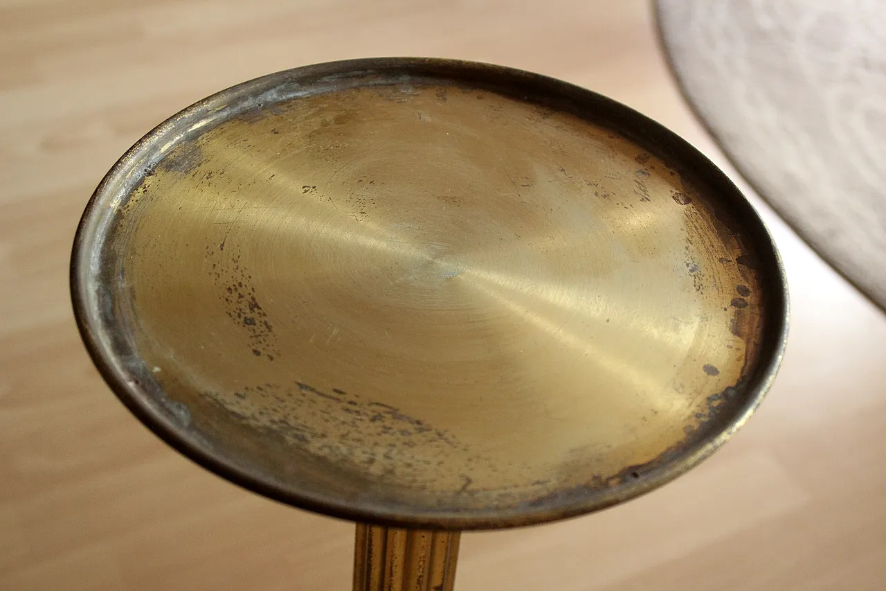 Brass and metal pedestal, 60s 4