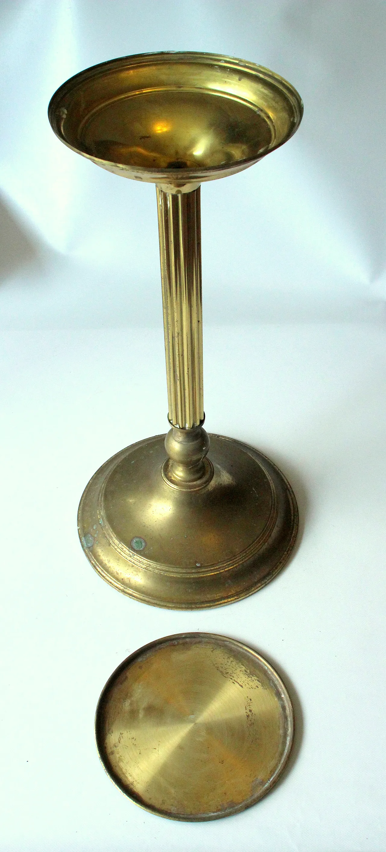 Brass and metal pedestal, 60s 6