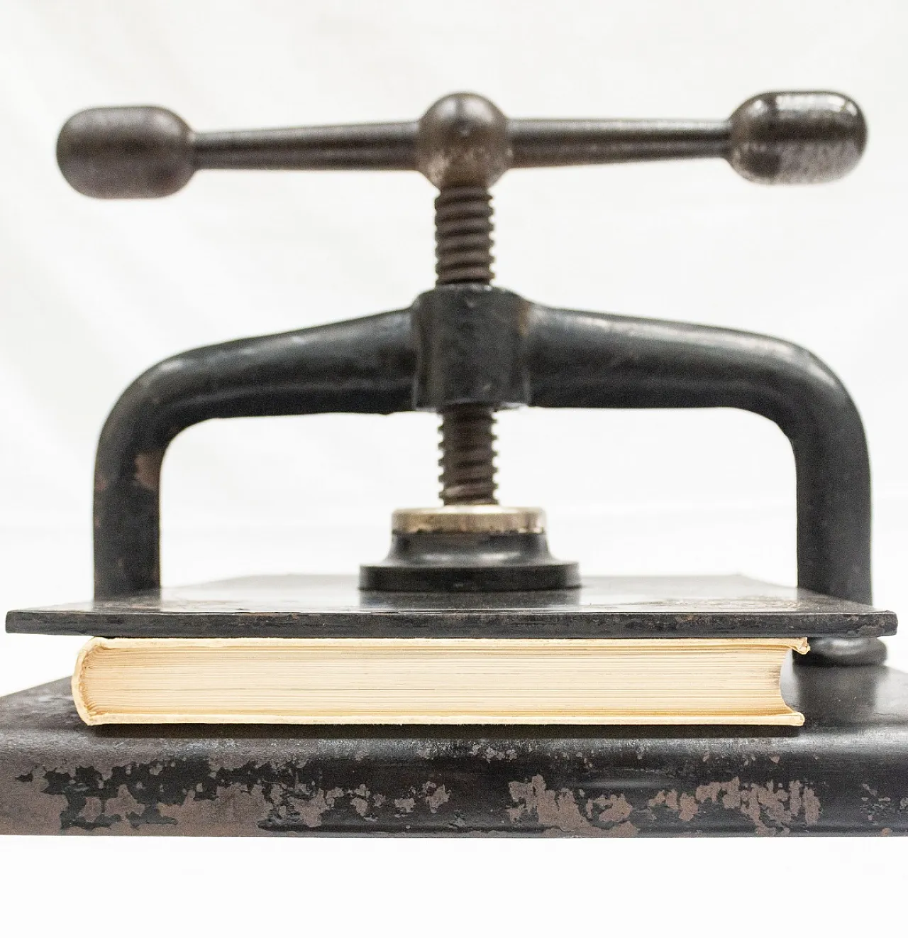 Book press, bookbinding press, late 19th century 2