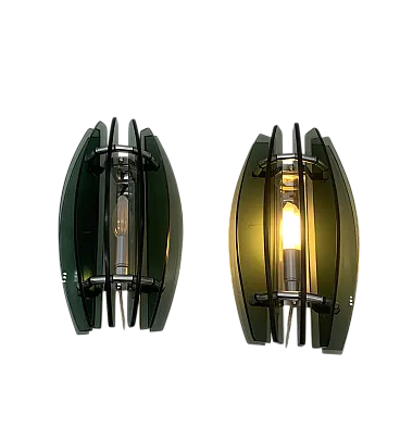 Pair of Veca appliques, 1970s