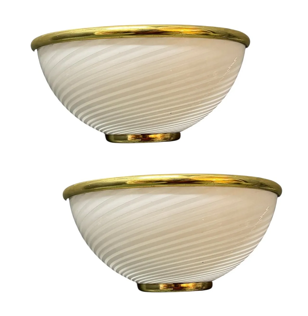 Murano glass sconces by Venini, 1970s, set of 2 1