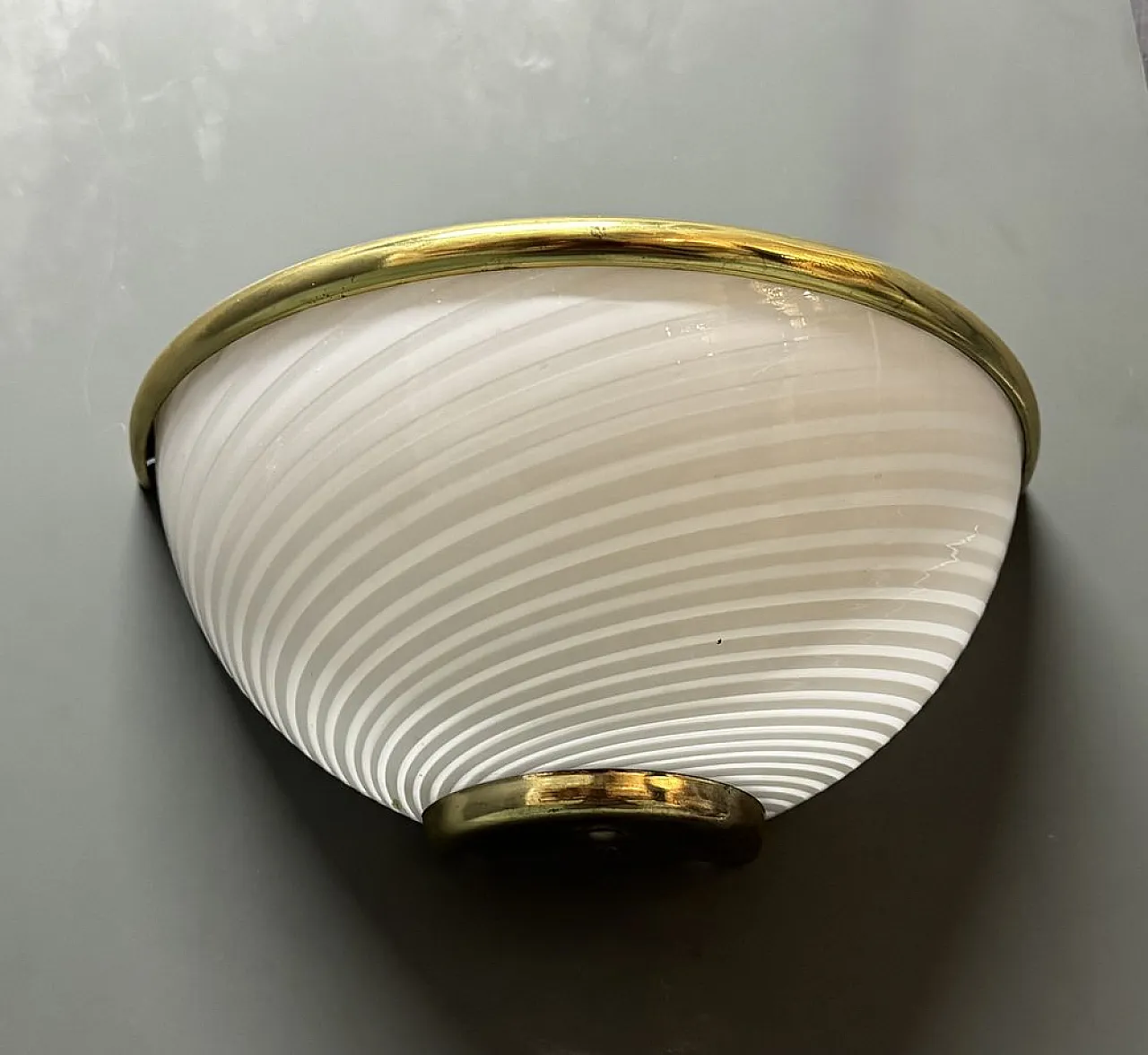 Murano glass sconces by Venini, 1970s, set of 2 4