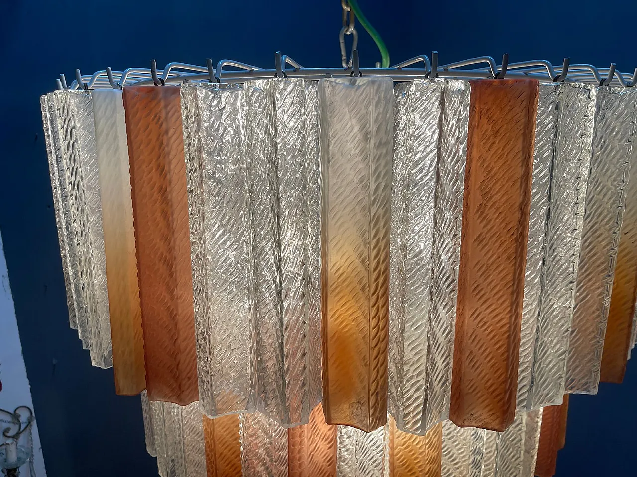 Vintage Murano glass chandelier, 1980s 9