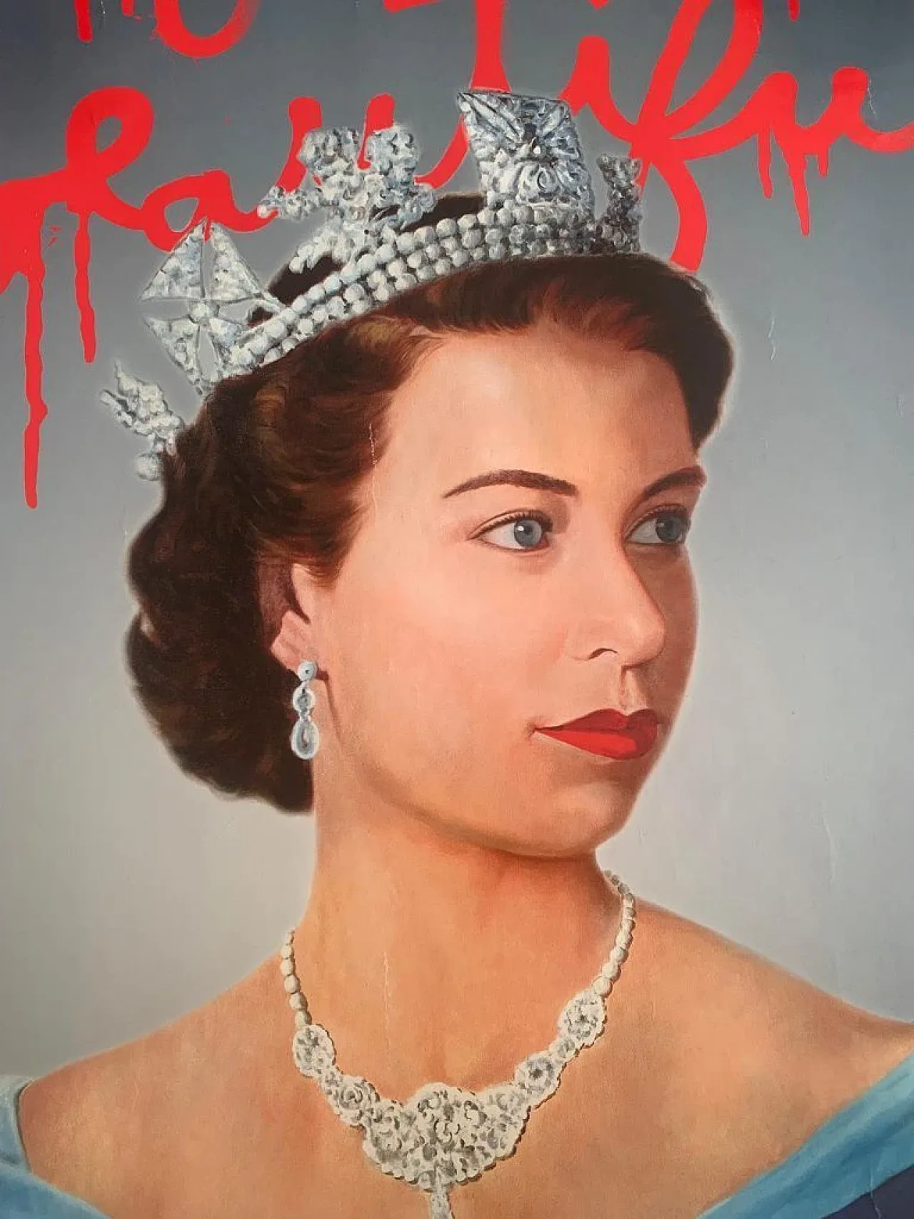 Life is Beautiful Queen Elizabeth Offset Poster by Mr Brainwash, 2012 10