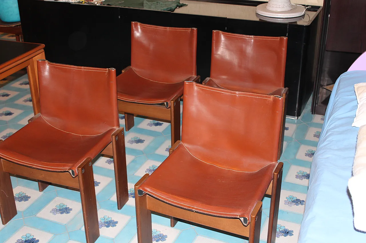 Sedie Monk di Afra Tobia Scarpa per Molteni, anni '70 1