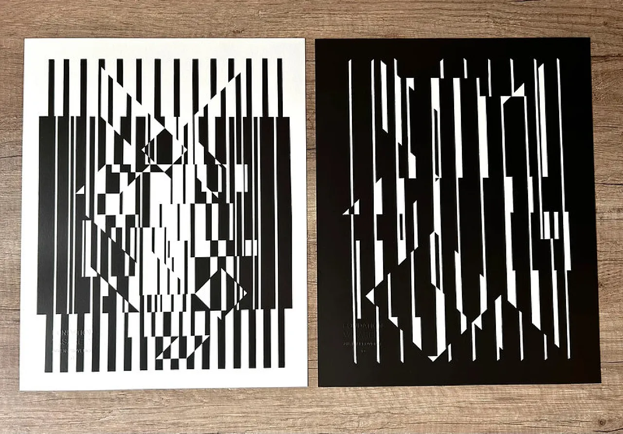 Set of 6 original lithographs by Victor Vasarely - Portfolio Linares - 7