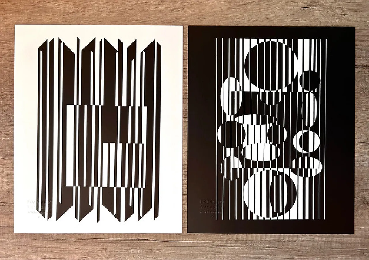 Set of 6 original lithographs by Victor Vasarely - Portfolio Linares - 13
