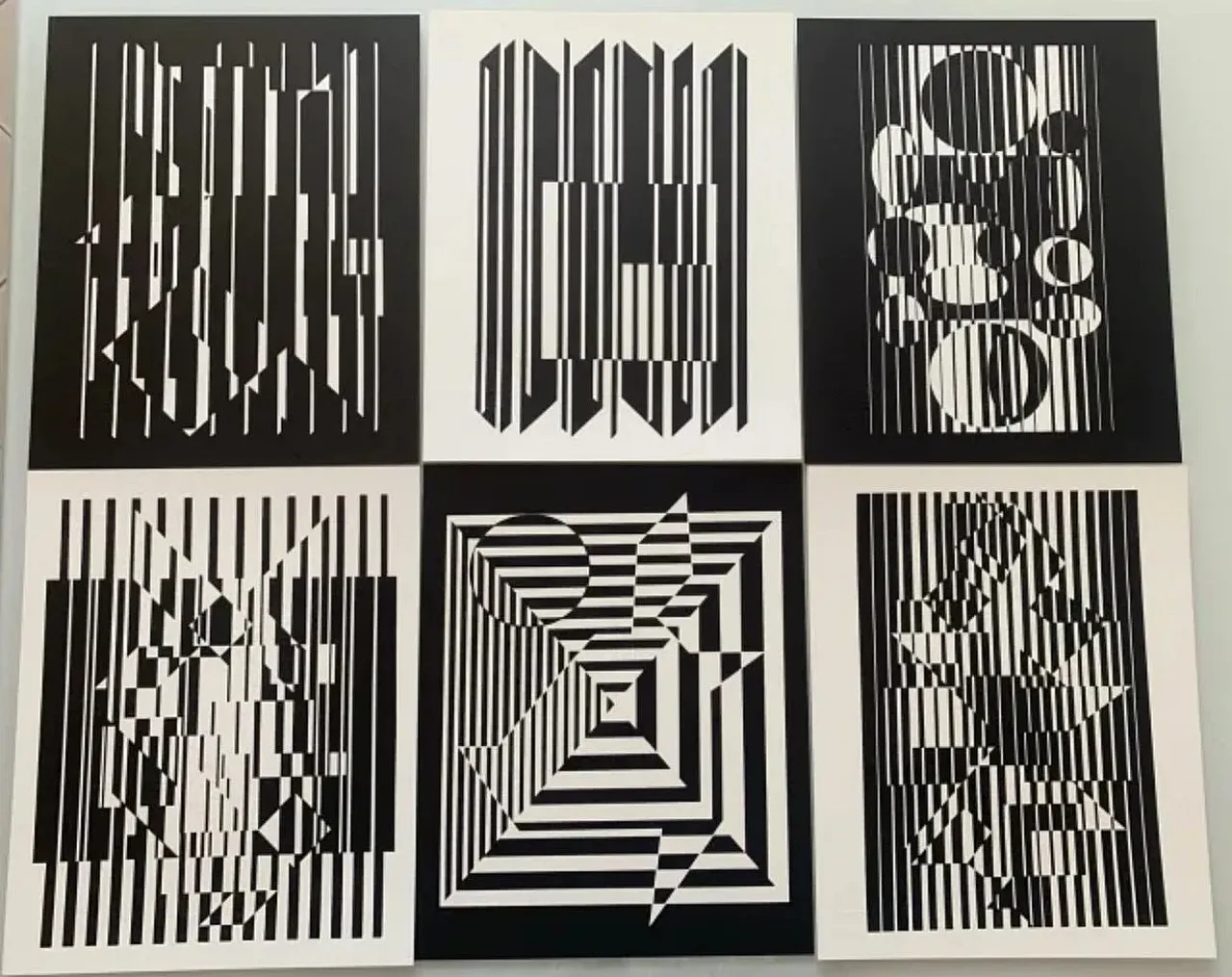 Set of 6 original lithographs by Victor Vasarely - Portfolio Linares - 21