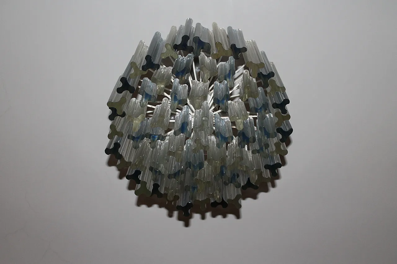 Ceiling lamp Trilobi by Venini, 70s 2