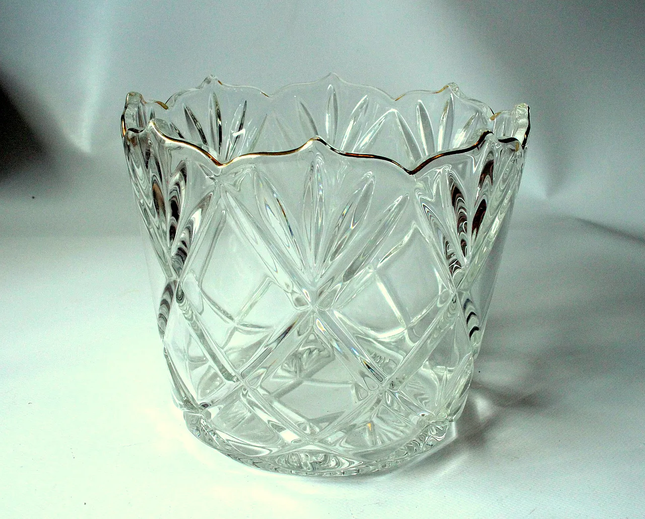 Lead crystal glass ice bucket, 1930s 1