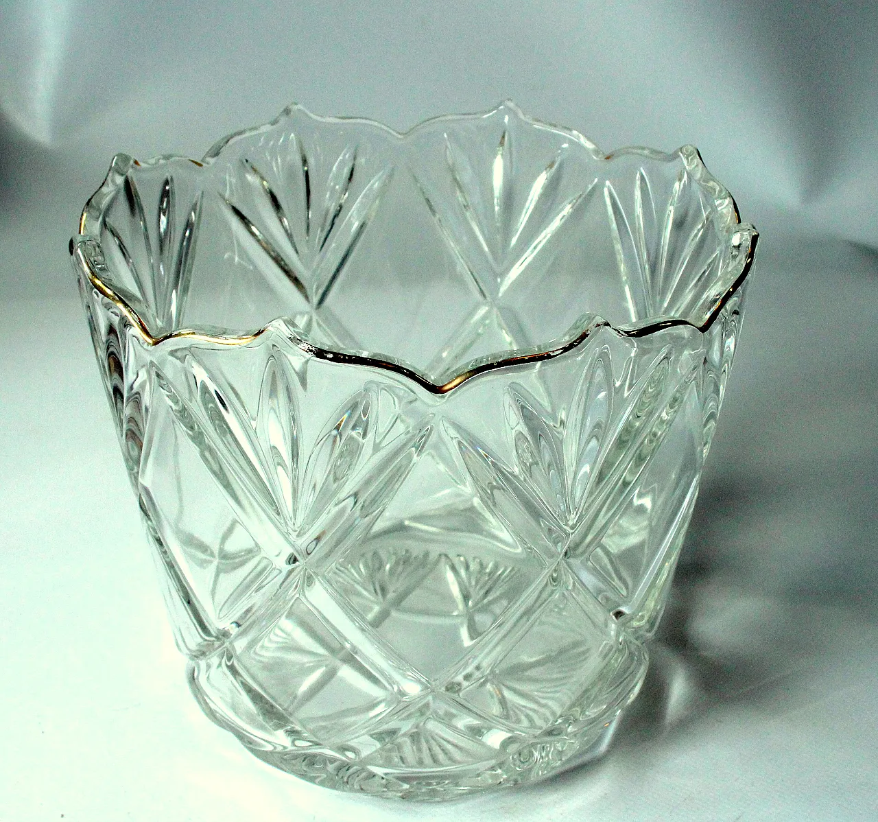 Lead crystal glass ice bucket, 1930s 2