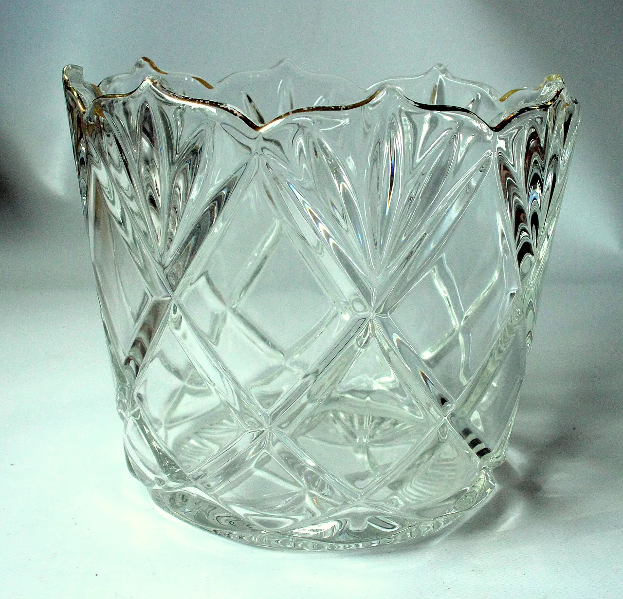 Lead crystal glass ice bucket, 1930s 3