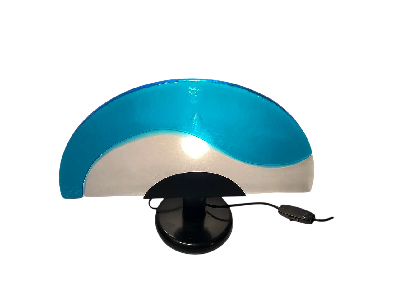 Lampada da tavolo Mid-Century in vetro di Murano 6