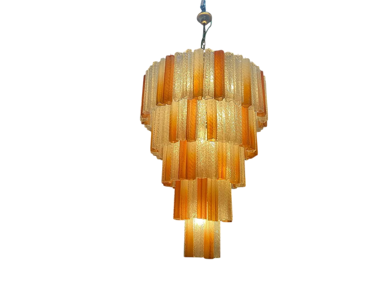 Vintage Murano glass chandelier, 1980s 17