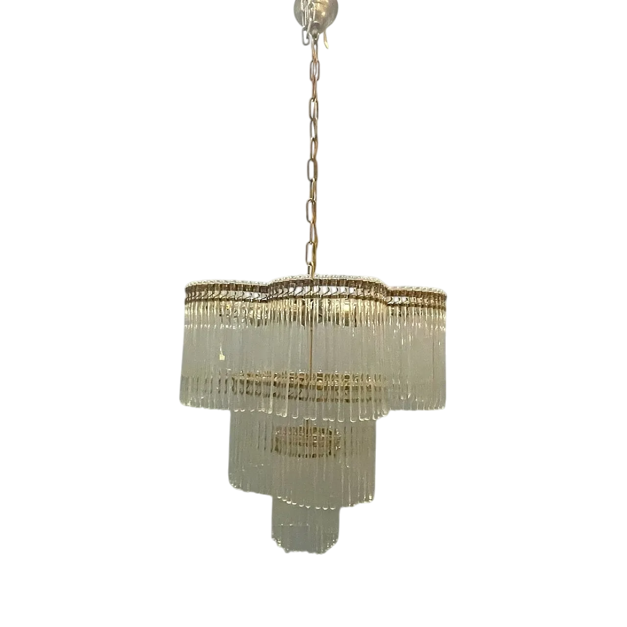Lampadario vintage in vetro di Murano, anni '60 21