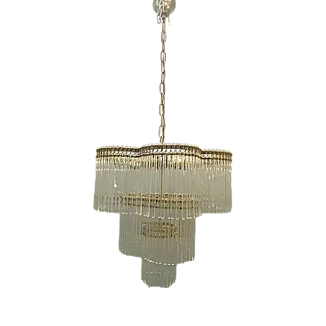 Lampadario vintage in vetro di Murano, anni '60